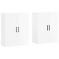 vidaXL Armario de pared 2 unidades blanco brillante 69,5x34x90 cm vidaXL Armario de pared 2 unidades blanco brillante 69,5x34x90 cm