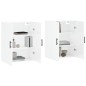 vidaXL Armario de pared 2 unidades blanco brillante 69,5x34x90 cm vidaXL Armario de pared 2 unidades blanco brillante 69,5x34x90 cm