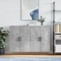 vidaXL Armario de pared 2 unidades gris hormigón 69,5x34x90 cm vidaXL Armario de pared 2 unidades gris hormigón 69,5x34x90 cm