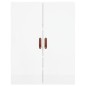vidaXL Aparador alto madera contrachapada blanco brillo 69,5x34x180 cm vidaXL Aparador alto madera contrachapada blanco brillo 69,5x34x180 cm