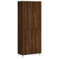 vidaXL Aparador alto madera contrachapada marrón roble 69,5x34x180 cm vidaXL Aparador alto madera contrachapada marrón roble 69,5x34x180 cm