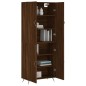vidaXL Aparador alto madera contrachapada marrón roble 69,5x34x180 cm vidaXL Aparador alto madera contrachapada marrón roble 69,5x34x180 cm