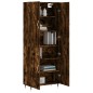 vidaXL Aparador alto madera contrachapada roble ahumado 69,5x34x180 cm vidaXL Aparador alto madera contrachapada roble ahumado 69,5x34x180 cm