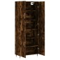 vidaXL Aparador alto madera contrachapada roble ahumado 69,5x34x180 cm vidaXL Aparador alto madera contrachapada roble ahumado 69,5x34x180 cm
