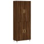 vidaXL Aparador alto madera contrachapada marrón roble 69,5x34x180 cm