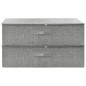 vidaXL Cajas de almacenaje 2 unidades tela gris 70x40x18 cm