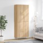 vidaXL Aparador alto madera contrachapada color roble 69,5x34x180 cm vidaXL Aparador alto madera contrachapada color roble 69,5x34x180 cm