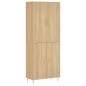 vidaXL Aparador alto madera contrachapada color roble 69,5x34x180 cm vidaXL Aparador alto madera contrachapada color roble 69,5x34x180 cm