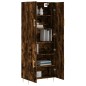 vidaXL Aparador alto madera contrachapada roble ahumado 69,5x34x180 cm vidaXL Aparador alto madera contrachapada roble ahumado 69,5x34x180 cm