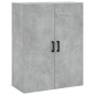 vidaXL Aparador alto madera contrachapada gris hormigón 69,5x34x180 cm vidaXL Aparador alto madera contrachapada gris hormigón 69,5x34x180 cm