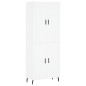 vidaXL Aparador alto madera contrachapada blanco 69,5x34x180 cm vidaXL Aparador alto madera contrachapada blanco 69,5x34x180 cm