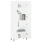 vidaXL Aparador alto madera contrachapada blanco 69,5x34x180 cm vidaXL Aparador alto madera contrachapada blanco 69,5x34x180 cm