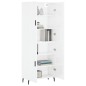 vidaXL Aparador alto madera contrachapada blanco brillo 69,5x34x180 cm vidaXL Aparador alto madera contrachapada blanco brillo 69,5x34x180 cm