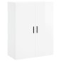 vidaXL Aparador alto madera contrachapada blanco brillo 69,5x34x180 cm vidaXL Aparador alto madera contrachapada blanco brillo 69,5x34x180 cm