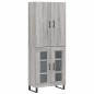 vidaXL Aparador alto madera contrachapada gris sonoma 69,5x34x180 cm vidaXL Aparador alto madera contrachapada gris sonoma 69,5x34x180 cm