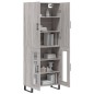 vidaXL Aparador alto madera contrachapada gris sonoma 69,5x34x180 cm vidaXL Aparador alto madera contrachapada gris sonoma 69,5x34x180 cm