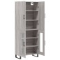vidaXL Aparador alto madera contrachapada gris sonoma 69,5x34x180 cm vidaXL Aparador alto madera contrachapada gris sonoma 69,5x34x180 cm