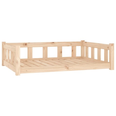 vidaXL Cama para perros madera maciza de pino 105,5x75,5x28 cm