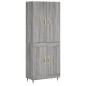 vidaXL Aparador alto madera contrachapada gris sonoma 69,5x34x180 cm vidaXL Aparador alto madera contrachapada gris sonoma 69,5x34x180 cm