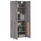 vidaXL Aparador alto madera contrachapada gris sonoma 69,5x34x180 cm vidaXL Aparador alto madera contrachapada gris sonoma 69,5x34x180 cm