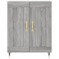 vidaXL Aparador alto madera contrachapada gris sonoma 69,5x34x180 cm vidaXL Aparador alto madera contrachapada gris sonoma 69,5x34x180 cm