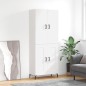 vidaXL Aparador alto madera contrachapada blanco brillo 69,5x34x180 cm vidaXL Aparador alto madera contrachapada blanco brillo 69,5x34x180 cm