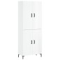 vidaXL Aparador alto madera contrachapada blanco brillo 69,5x34x180 cm vidaXL Aparador alto madera contrachapada blanco brillo 69,5x34x180 cm
