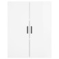 vidaXL Aparador alto madera contrachapada blanco brillo 69,5x34x180 cm vidaXL Aparador alto madera contrachapada blanco brillo 69,5x34x180 cm
