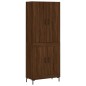 vidaXL Aparador alto madera contrachapada marrón roble 69,5x34x180 cm vidaXL Aparador alto madera contrachapada marrón roble 69,5x34x180 cm