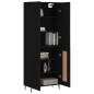 vidaXL Aparador alto madera contrachapada negro 69,5x34x180 cm vidaXL Aparador alto madera contrachapada negro 69,5x34x180 cm