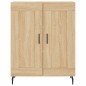 vidaXL Aparador alto madera contrachapada color roble 69,5x34x180 cm