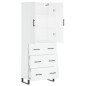 vidaXL Aparador alto madera contrachapada blanco 69,5x34x180 cm vidaXL Aparador alto madera contrachapada blanco 69,5x34x180 cm