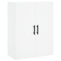 vidaXL Aparador alto madera contrachapada blanco 69,5x34x180 cm vidaXL Aparador alto madera contrachapada blanco 69,5x34x180 cm