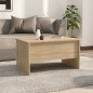 vidaXL Mesa de centro madera contrachapada roble Sonoma 80x50,5x42,5cm vidaXL Mesa de centro madera contrachapada roble Sonoma 80x50,5x42,5cm
