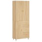 vidaXL Aparador alto madera contrachapada color roble 69,5x34x180 cm vidaXL Aparador alto madera contrachapada color roble 69,5x34x180 cm