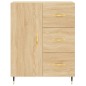 vidaXL Aparador alto madera contrachapada color roble 69,5x34x180 cm vidaXL Aparador alto madera contrachapada color roble 69,5x34x180 cm