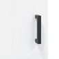 vidaXL Aparador alto madera contrachapada blanco brillo 69,5x34x180 cm