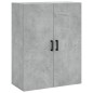 vidaXL Aparador alto madera contrachapada gris hormigón 69,5x34x180 cm vidaXL Aparador alto madera contrachapada gris hormigón 69,5x34x180 cm