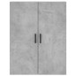 vidaXL Aparador alto madera contrachapada gris hormigón 69,5x34x180 cm vidaXL Aparador alto madera contrachapada gris hormigón 69,5x34x180 cm