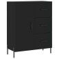 vidaXL Aparador alto madera contrachapada negro 69,5x34x180 cm vidaXL Aparador alto madera contrachapada negro 69,5x34x180 cm