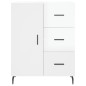 vidaXL Aparador alto madera contrachapada blanco brillo 69,5x34x180 cm vidaXL Aparador alto madera contrachapada blanco brillo 69,5x34x180 cm