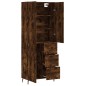 vidaXL Aparador alto madera contrachapada roble ahumado 69,5x34x180 cm vidaXL Aparador alto madera contrachapada roble ahumado 69,5x34x180 cm