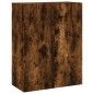 vidaXL Aparador alto madera contrachapada roble ahumado 69,5x34x180 cm vidaXL Aparador alto madera contrachapada roble ahumado 69,5x34x180 cm