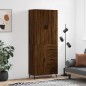 vidaXL Aparador alto madera contrachapada marrón roble 69,5x34x180 cm vidaXL Aparador alto madera contrachapada marrón roble 69,5x34x180 cm