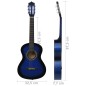 vidaXL Guitarra clásica para niños y principiantes azul 1/2 34" vidaXL Guitarra clásica para niños y principiantes azul 1/2 34"
