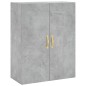 vidaXL Aparador alto madera contrachapada gris hormigón 69,5x34x180 cm vidaXL Aparador alto madera contrachapada gris hormigón 69,5x34x180 cm