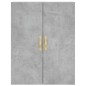 vidaXL Aparador alto madera contrachapada gris hormigón 69,5x34x180 cm vidaXL Aparador alto madera contrachapada gris hormigón 69,5x34x180 cm