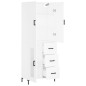 vidaXL Aparador alto madera contrachapada blanco 69,5x34x180 cm vidaXL Aparador alto madera contrachapada blanco 69,5x34x180 cm