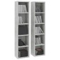 vidaXL Estantería de CD 2 uds gris hormigón contrachapada 21x16x93,5cm vidaXL Estantería de CD 2 uds gris hormigón contrachapada 21x16x93,5cm