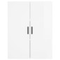 vidaXL Aparador alto madera contrachapada blanco brillo 69,5x34x180 cm vidaXL Aparador alto madera contrachapada blanco brillo 69,5x34x180 cm